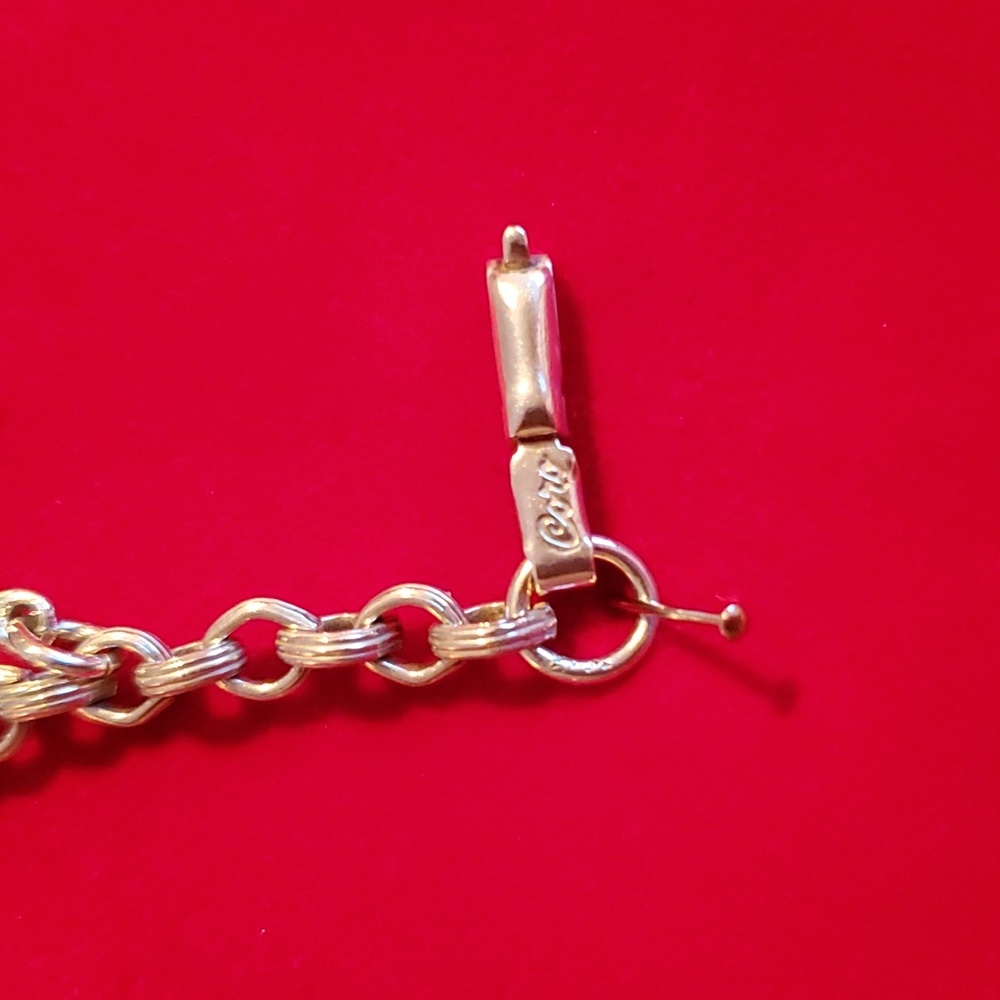 Vintage Nautical Anchor Charm Bracelet Coro - Picture 4 of 6